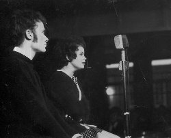 Mary Humphreys and Ned Ogier singing at MSG in about 1968