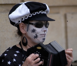 Mary playing for Pig Dyke Molly